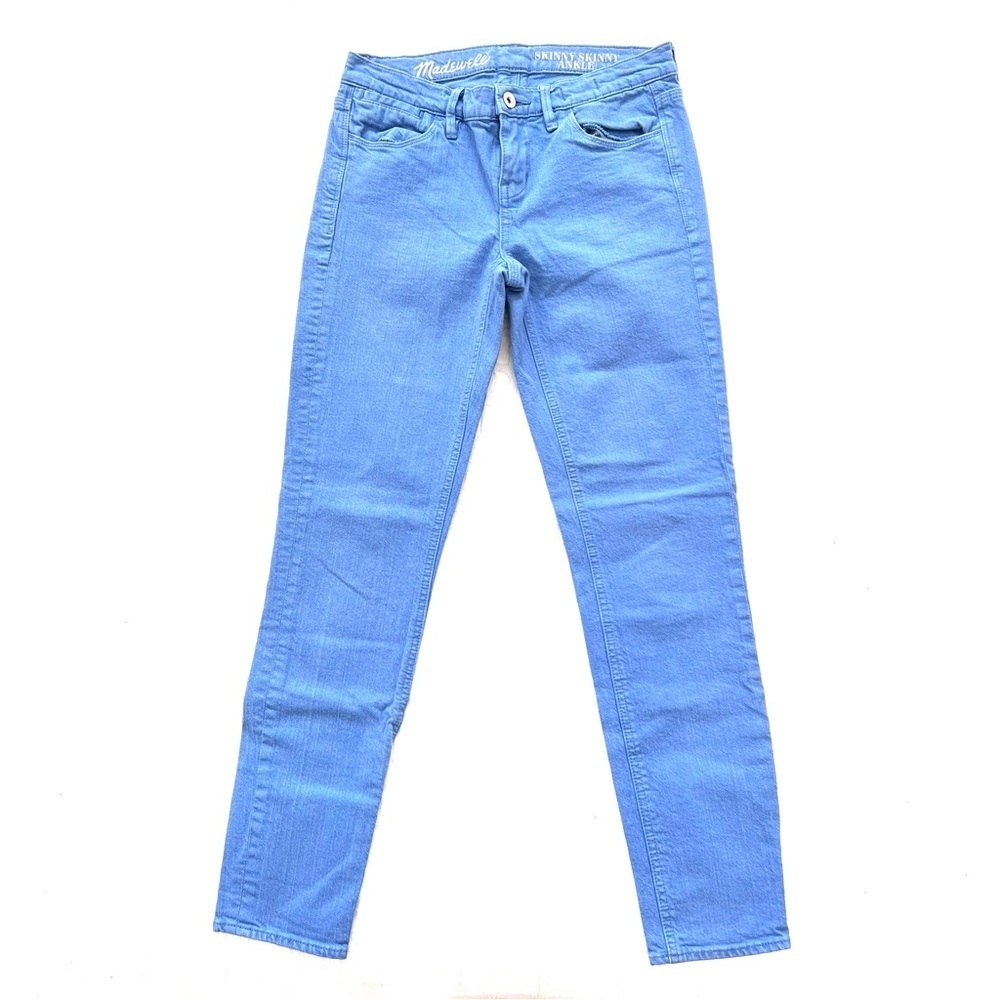 Madewell Skinny Skinny Ankle Cornflower Blue Jeans SZ 25 EUC